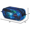 image:imageJanSport Large Accessory Pouch  Secure Storage Space for Pens Power Cords Pencil Case Ideal For Everyday Essentials 13LCyberspace Galaxy