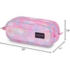 image:imageJanSport Large Accessory Pouch  Secure Storage Space for Pens Power Cords Pencil Case Ideal For Everyday Essentials 13LNeon Daisy
