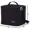 image:imageJanSport Super Snack  Insulated Lunch Bag with BPAFree Liner Zipper Top Opening and Adjustable Shoulder Strap NavyBlack