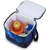 image:imageJanSport Super Snack  Insulated Lunch Bag with BPAFree Liner Zipper Top Opening and Adjustable Shoulder Strap NavyCyberspace Galaxy