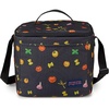 image:imageJanSport Super Snack  Insulated Lunch Bag with BPAFree Liner Zipper Top Opening and Adjustable Shoulder Strap Emerald PoolPasta Party