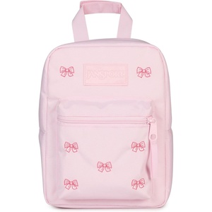 image:imageJanSport Big Break Insulated Lunch Bag  Small SoftSided Cooler Ideal for Class Work or Meal Prep Pastel LilacEmbroidered Bows