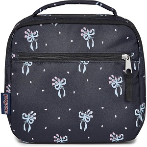 image:imageJanSport Lunch Break Insulated Cooler Bag  Leakproof Picnic Tote BlackPastel Petals BlackBluePinkGreen