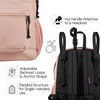 image:imageJanSport Central Adaptive Backpack  Wheelchair amp Walker Compatible TuckAway Shoulder Straps Adjustable Backrest Loops amp Anchor Straps Iconic Design Cyberspace GalaxyMia Brown White Flowers