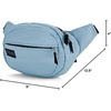 image:imageJanSport Fifth Avenue Fanny Pack Crossbody Bags for Women Men  Stylish Durable Waist Bag with Adjustable Belt Main Zippered Pocket Quick Stash Pocket Travel Essentials Lavender AshBlue Dusk