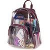 image:imageJanSport Mini Pack  Lightweight 10L Backpack with Adjustable Straps and Front Zipper Pocket  Perfect for Travel Concerts amp Everyday Use ClearCherry Lacquer
