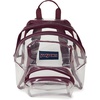 image:imageJanSport Mini Pack  Lightweight 10L Backpack with Adjustable Straps and Front Zipper Pocket  Perfect for Travel Concerts amp Everyday Use ClearCherry Lacquer
