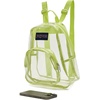 image:imageJanSport Mini Pack  Lightweight 10L Backpack with Adjustable Straps and Front Zipper Pocket  Perfect for Travel Concerts amp Everyday Use ClearCitron Lime