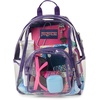 image:imageJanSport Mini Pack  Lightweight 10L Backpack with Adjustable Straps and Front Zipper Pocket  Perfect for Travel Concerts amp Everyday Use ClearGrape Jelly