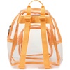 image:imageJanSport Mini Pack  Lightweight 10L Backpack with Adjustable Straps and Front Zipper Pocket  Perfect for Travel Concerts amp Everyday Use ClearOrange Soda