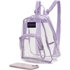 image:imageJanSport Mini Pack  Lightweight 10L Backpack with Adjustable Straps and Front Zipper Pocket  Perfect for Travel Concerts amp Everyday Use ClearPastel Lilac