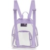 image:imageJanSport Mini Pack  Lightweight 10L Backpack with Adjustable Straps and Front Zipper Pocket  Perfect for Travel Concerts amp Everyday Use ClearPastel Lilac