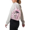 image:imageJanSport Mini Pack  Lightweight 10L Backpack with Adjustable Straps and Front Zipper Pocket  Perfect for Travel Concerts amp Everyday Use ClearPink Ice
