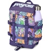 image:imageJanSport Mini Skip Pack  Compact Backpack with Main Compartment Side Water Bottle Pocket and Zippered Accessory Pocket Red TapeMelted Blooms Yellow
