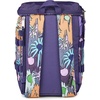 image:imageJanSport Mini Skip Pack  Compact Backpack with Main Compartment Side Water Bottle Pocket and Zippered Accessory Pocket Red TapeMelted Blooms Yellow