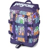 image:imageJanSport Mini Skip Pack  Compact Backpack with Main Compartment Side Water Bottle Pocket and Zippered Accessory Pocket Red TapeMelted Blooms Yellow