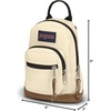 image:imageJanSport Right Pack Mini  Compact Backpack with Large Main Compartment Front Utility Pocket and Front Zippered Stash Pocket BlackCoconut