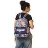 image:imageJanSport Small Seattle Pack  Compact Backpack with Main Compartment Dual Water Bottle Pockets and Padded Sleeve for 15Inch Laptop BlackMelted Blooms Yellow