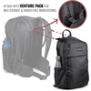 image:imageJanSport Venture Daypack  Travel Pack With Large Main Compartment Padded Laptop Sleeve Dual Water Bottle Pockets and Attachment Buckles BlackCargo Green