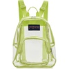 image:imageJanSport Mini Pack  Lightweight 10L Backpack with Adjustable Straps and Front Zipper Pocket  Perfect for Travel Concerts amp Everyday Use ClearCitron Lime