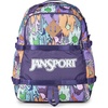image:imageJanSport Small Seattle Pack  Compact Backpack with Main Compartment Dual Water Bottle Pockets and Padded Sleeve for 15Inch Laptop BlackMelted Blooms Yellow
