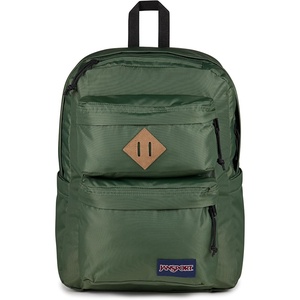 image:imageJanSport Double Break Backpack  15inch Padded Laptop Compartment Dual Water Bottle Pockets Internal Organizer Large Main Compartment Cargo GreenCargo Green