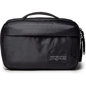 image:imageJanSport Good Latitude Hanging Toiletry Bag for Travel  Accordion Cosmetic Case with Waterproof Toothbrush Pocket  Hygiene Organizer 6L Elemental BlueSmokey Grit