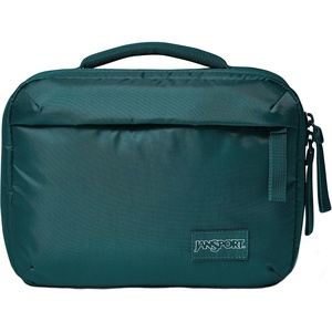 image:imageJanSport Good Latitude Tech Organizer  5L Padded Electronics Travel Case  Charger Bag for Phone Cords Power Banks Adapters and Accessories Smokey GritEmerald Pool