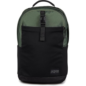image:imageJanSport Journey Pack Backpack  Large Main Compartment Dual Water Bottle Pockets 15inch Padded Laptop Compartment with Tricot Lined Sleeve BlackCargo Green