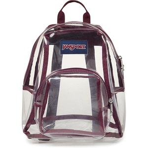 image:imageJanSport Mini Pack  Lightweight 10L Backpack with Adjustable Straps and Front Zipper Pocket  Perfect for Travel Concerts amp Everyday Use ClearCherry Lacquer