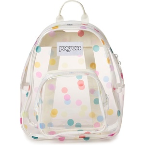 image:imageJanSport Mini Pack  Lightweight 10L Backpack with Adjustable Straps and Front Zipper Pocket  Perfect for Travel Concerts amp Everyday Use ClearClear Polka Dots