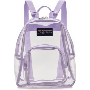 image:imageJanSport Mini Pack  Lightweight 10L Backpack with Adjustable Straps and Front Zipper Pocket  Perfect for Travel Concerts amp Everyday Use ClearPastel Lilac