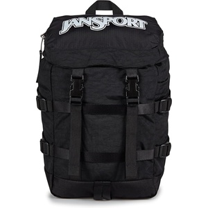 image:imageJanSport Mini Skip Pack  Compact Backpack with Main Compartment Side Water Bottle Pocket and Zippered Accessory Pocket Red TapeBlack