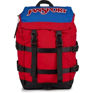 image:imageJanSport Mini Skip Pack  Compact Backpack with Main Compartment Side Water Bottle Pocket and Zippered Accessory Pocket Red TapeRed Tape