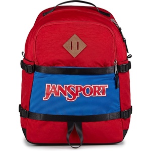 image:imageJanSport Small Seattle Pack  Compact Backpack with Main Compartment Dual Water Bottle Pockets and Padded Sleeve for 15Inch Laptop BlackRed Tape