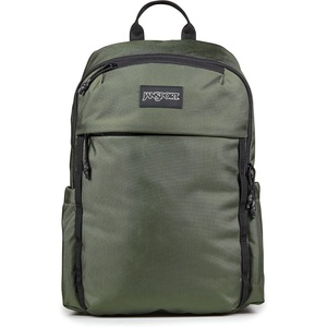 image:imageJanSport Venture Daypack  Travel Pack With Large Main Compartment Padded Laptop Sleeve Dual Water Bottle Pockets and Attachment Buckles BlackCargo Green