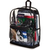image:imageJanSport 255L Clear Pack  Large Transparent Mesh Bottom Clear  Stadium Class and Festival Approved with Water Bottle PocketClear