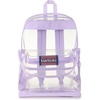 image:imageJanSport 255L Clear Pack  Large Transparent Mesh Bottom Clear  Stadium Class and Festival Approved with Water Bottle PocketPastel Lilac
