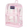 image:imageJanSport 255L Clear Pack  Large Transparent Mesh Bottom Clear  Stadium Class and Festival Approved with Water Bottle PocketPink Ice