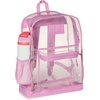 image:imageJanSport 255L Clear Pack  Large Transparent Mesh Bottom Clear  Stadium Class and Festival Approved with Water Bottle PocketUbe Dream