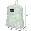 image:imageJanSport 26L Cross Town Backpack  12 inch Classic Daypack Red Hippie Days70s Space Dye Fresh Mint