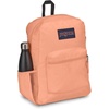 image:imageJanSport 26L Cross Town Backpack  12 inch Classic Daypack Red Hippie DaysPeach Neon