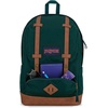 image:imageJanSport Cortlandt Laptop Backpack Deep Juniper 15 Laptop SleeveSynthetic Leather Shoulder Computer Bag with Large Compartment Padded Straps Rucksack for Men WomenDeep Juniper