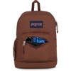image:imageJanSport Cross Town Plus Backpack  Large Main Compartment Side Water Bottle Pocket 15Inch Padded Laptop Sleeve  Color Blocked  Mahogany HazeBasic Brown