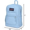 image:imageJanSport Cross Town Plus Backpack  Large Main Compartment Side Water Bottle Pocket 15Inch Padded Laptop Sleeve  Color Blocked  Mahogany HazeBlue Dusk