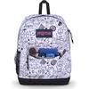 image:imageJanSport Cross Town Plus Backpack  Large Main Compartment Side Water Bottle Pocket 15Inch Padded Laptop Sleeve  Color Blocked  Mahogany HazeBroken Broadcast
