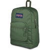 image:imageJanSport Cross Town Plus Backpack  Large Main Compartment Side Water Bottle Pocket 15Inch Padded Laptop Sleeve  Color Blocked  Mahogany HazeCargo Green