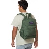 image:imageJanSport Cross Town Plus Backpack  Large Main Compartment Side Water Bottle Pocket 15Inch Padded Laptop Sleeve  Color Blocked  Mahogany HazeCargo Green