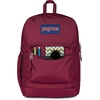 image:imageJanSport Cross Town Plus Backpack  Large Main Compartment Side Water Bottle Pocket 15Inch Padded Laptop Sleeve  Color Blocked  Mahogany HazeCherry Lacquer
