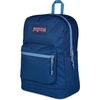 image:imageJanSport Cross Town Plus Backpack  Large Main Compartment Side Water Bottle Pocket 15Inch Padded Laptop Sleeve  Color Blocked  Mahogany HazeColor Blocked Navy
